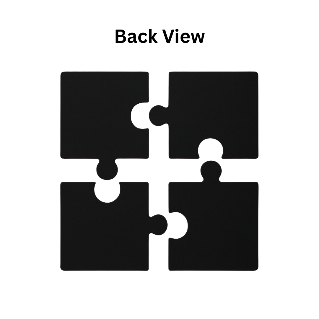 Printed Puzzle Coasters Set