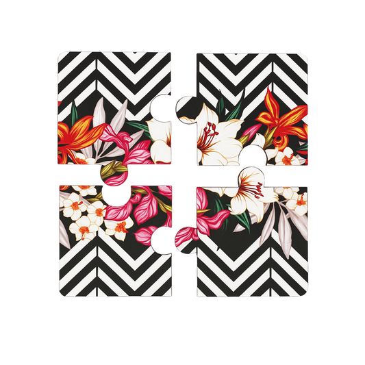 Printed Puzzle Coasters Set