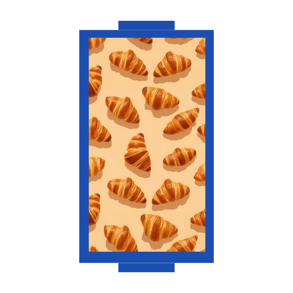 Croissant Color Pop Rectangle Trays