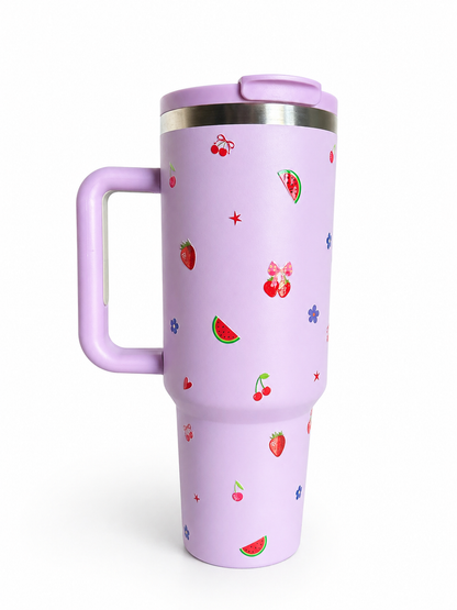 Purple Smart Temperature Display Tumbler
