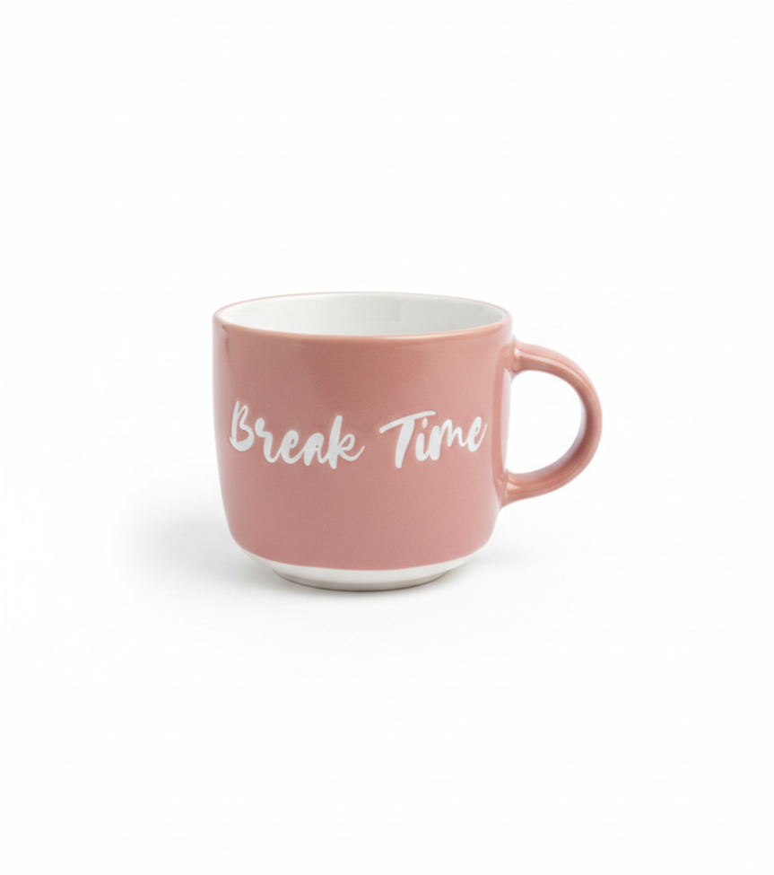 Nude Pink Ceramic Mug - Break Time