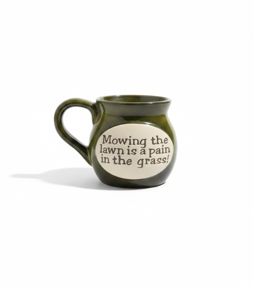 "Pain in the Grass" Funny Lawn Ceramic Mug
