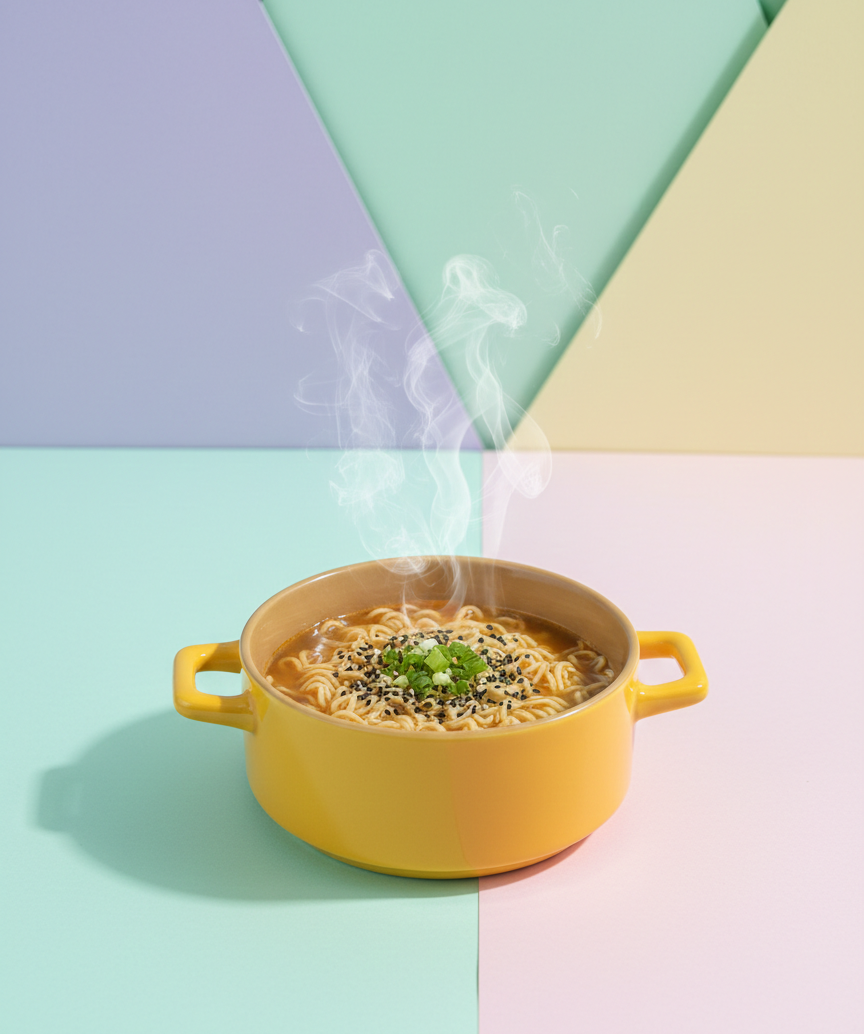 Yellow Ceramic Bowl with Handle