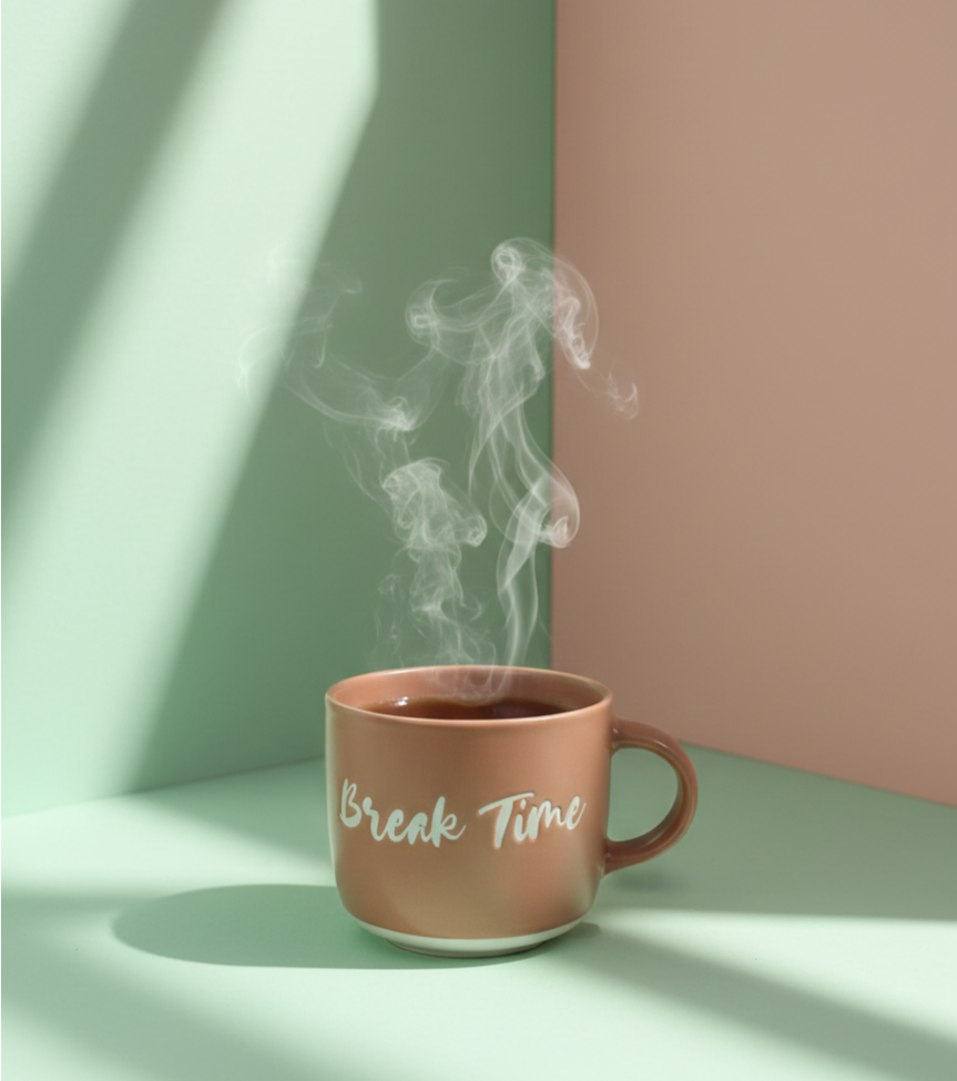 Nude Pink Ceramic Mug - Break Time
