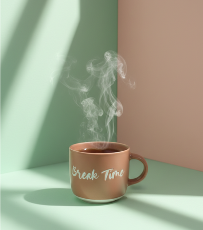 Nude Pink Ceramic Mug - Break Time
