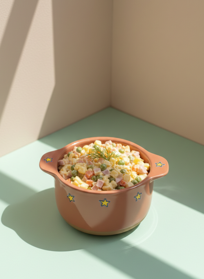 Copper Rust Ceramic Bowl with Handle and Star Design