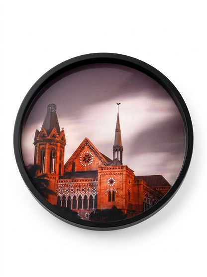 Frere Hall Round Wooden Tray