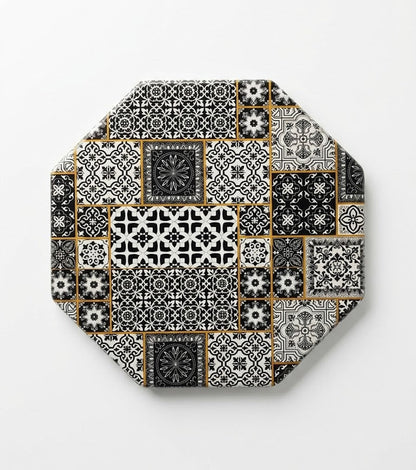 Tile Art Octagon Wooden Hotplate