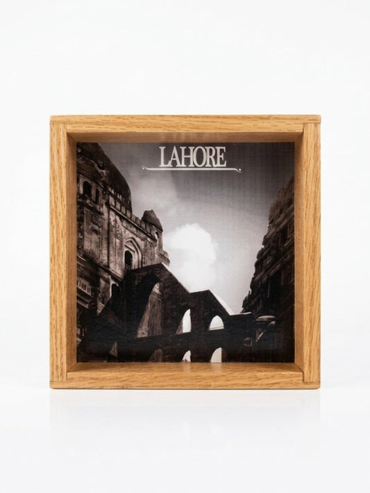 "LAHORE" Art Square Wooden Tray